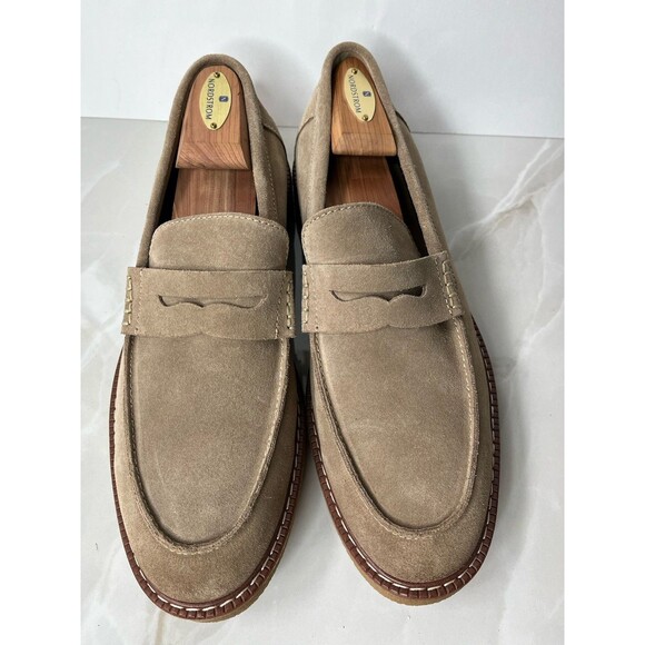 New Crown Vintage Jaydee Penny Lofers Slip On Men Shoes Leather Suede Sz 11 M main image 4